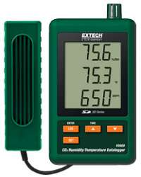 SD800: Registrador de datos para temperatura/CO2/Humedad